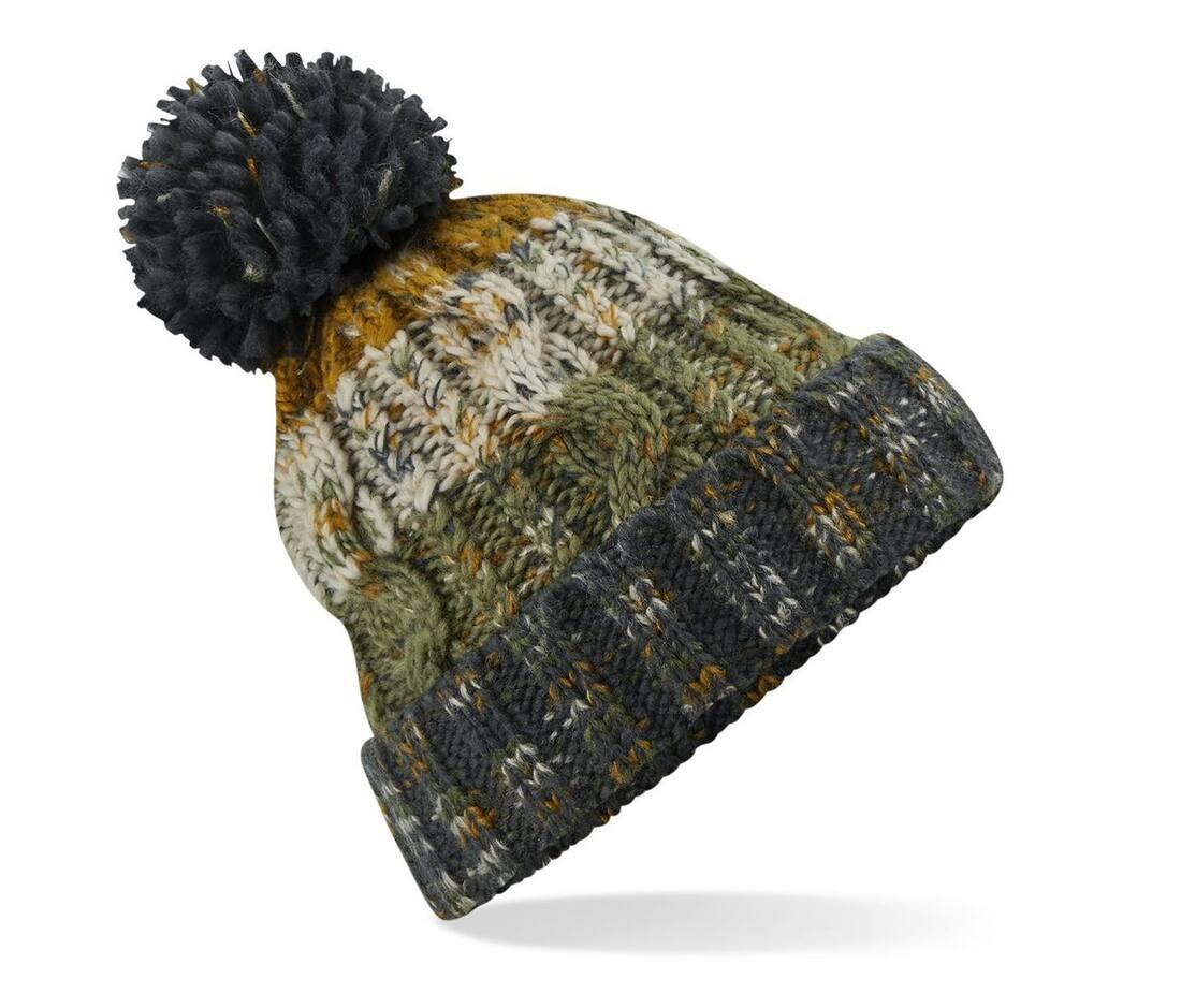Beechfield Corkscrew Pom Pom Beanie