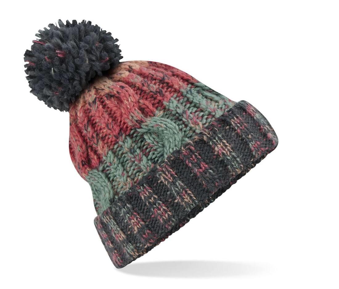 Beechfield Corkscrew Pom Pom Beanie