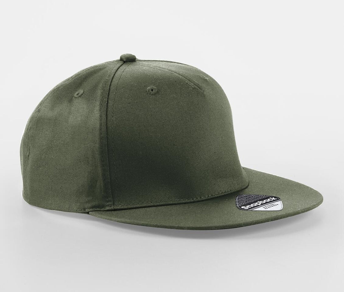 Beechfield 5 Panel Snapback Rapper Cap