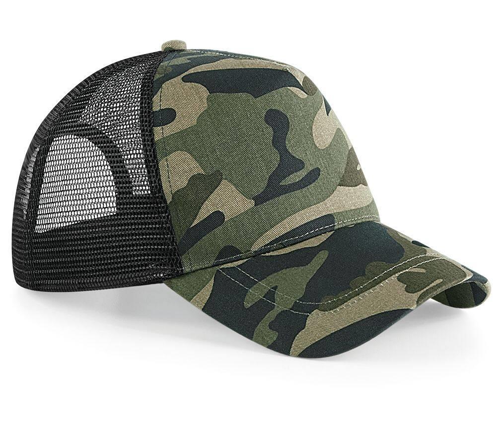 Beechfield Camo Snapback Trucker