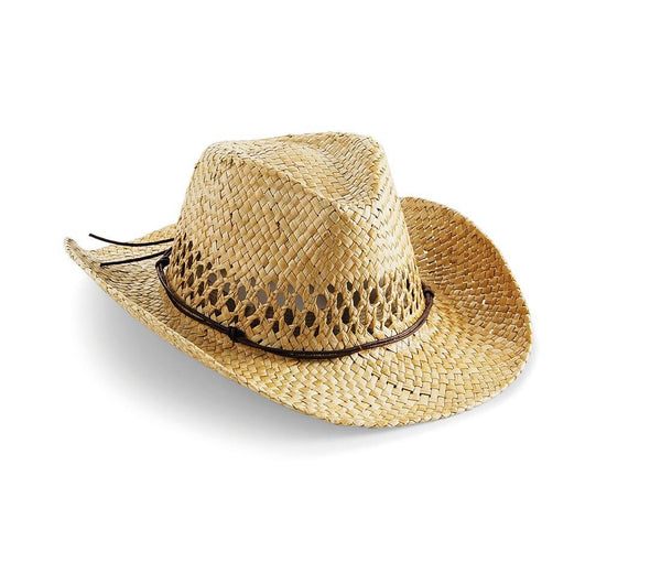 Beechfield Straw Cowboy Hat