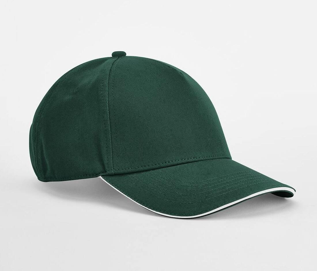 Beechfield Earthaware® Classic Organic Cotton 5 Panel Cap - Sandwich Peak