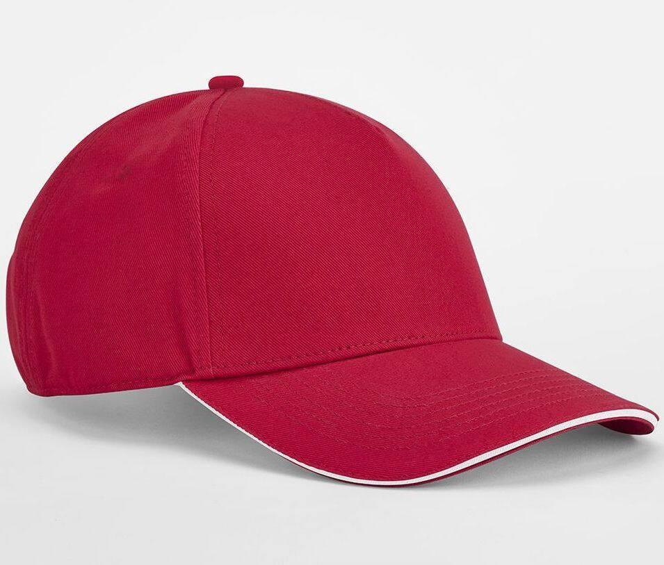 Beechfield Earthaware® Classic Organic Cotton 5 Panel Cap - Sandwich Peak