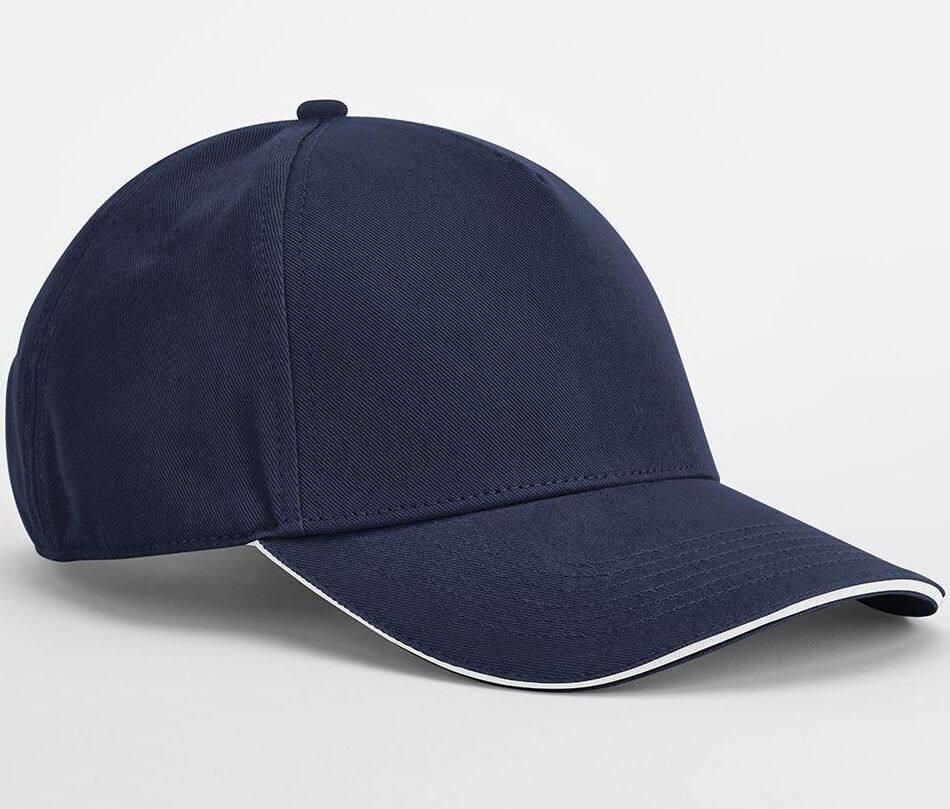 Beechfield Earthaware® Classic Organic Cotton 5 Panel Cap - Sandwich Peak
