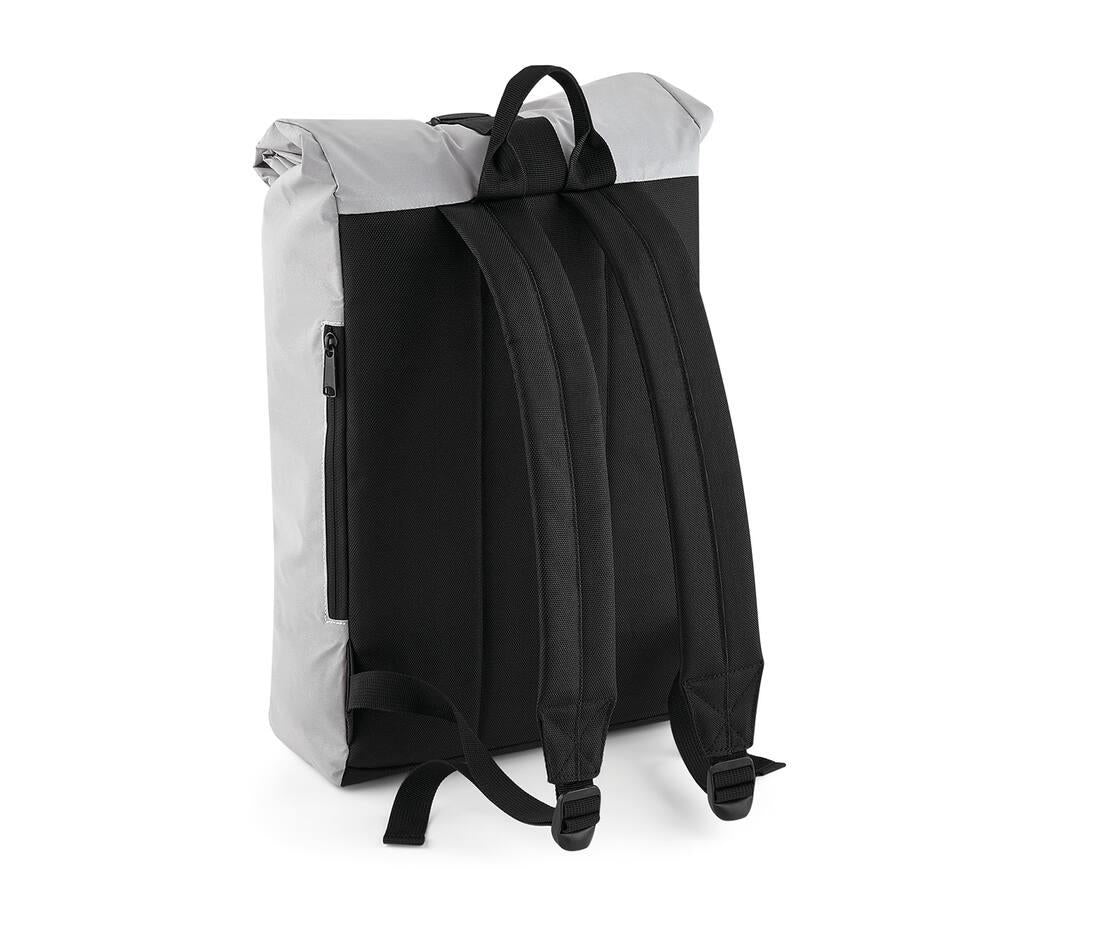 Bag Base Reflective Roll-top Backpack