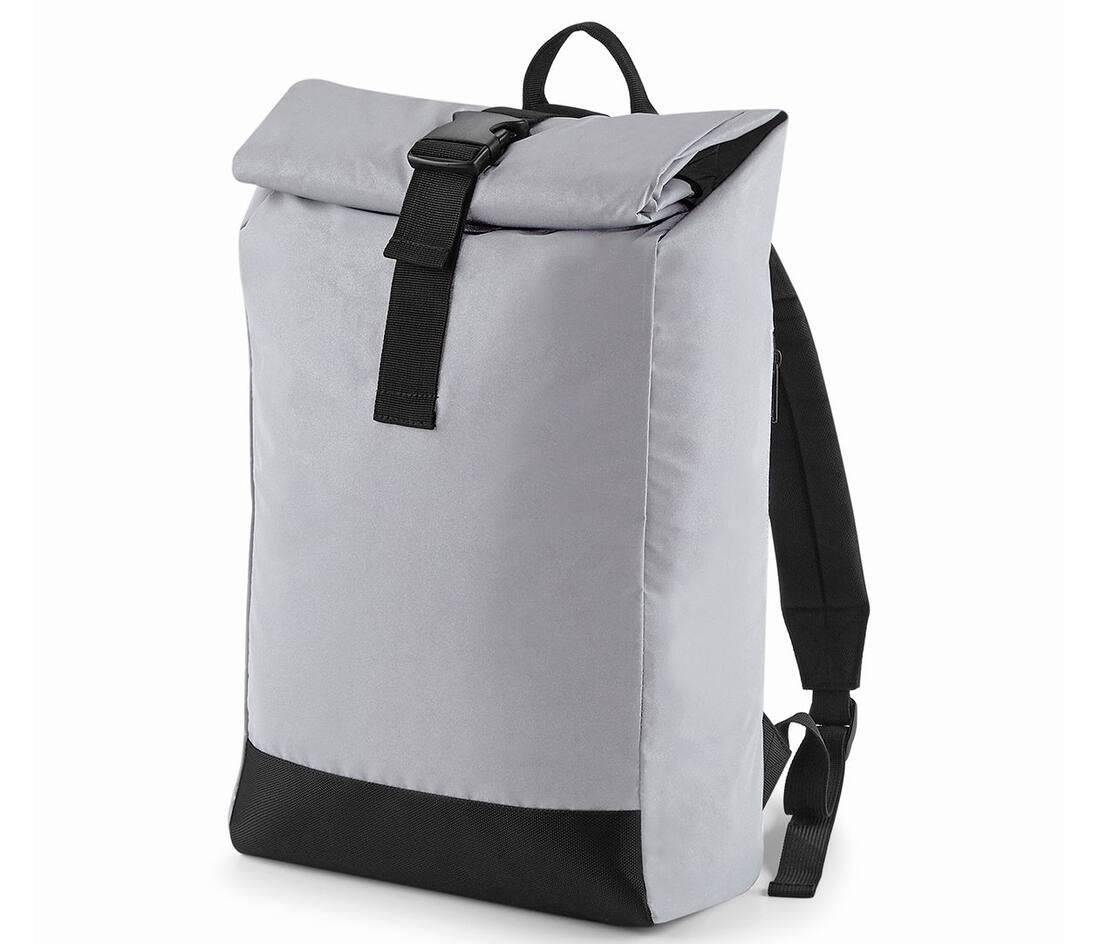 Bag Base Reflective Roll-top Backpack