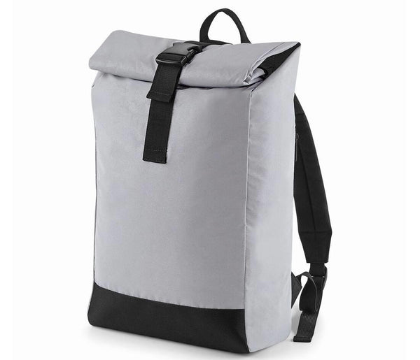 Bag Base Reflective Roll-top Backpack