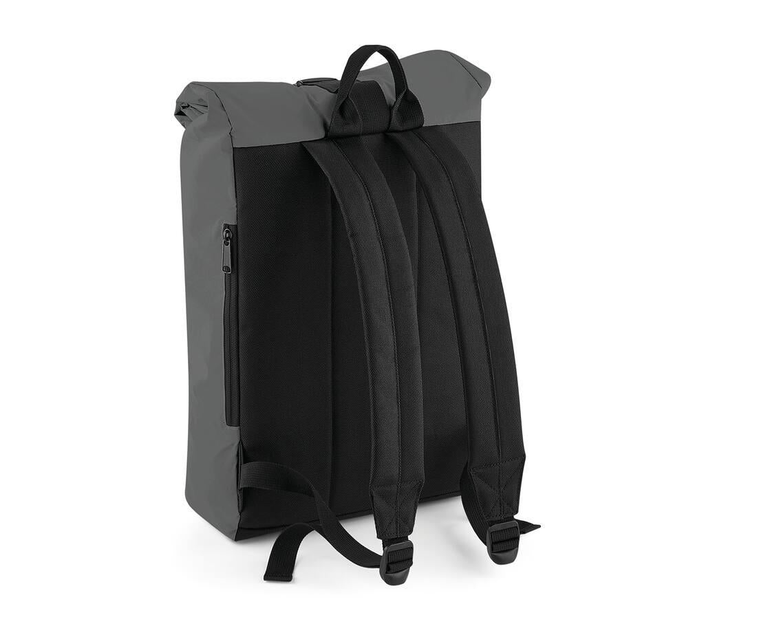 Bag Base Reflective Roll-top Backpack