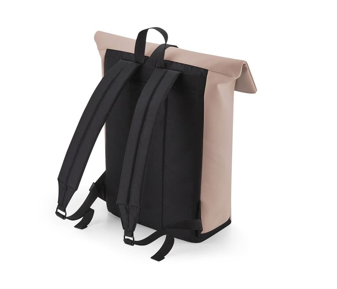 Bag Base Matte Pu Roll-top Backpack