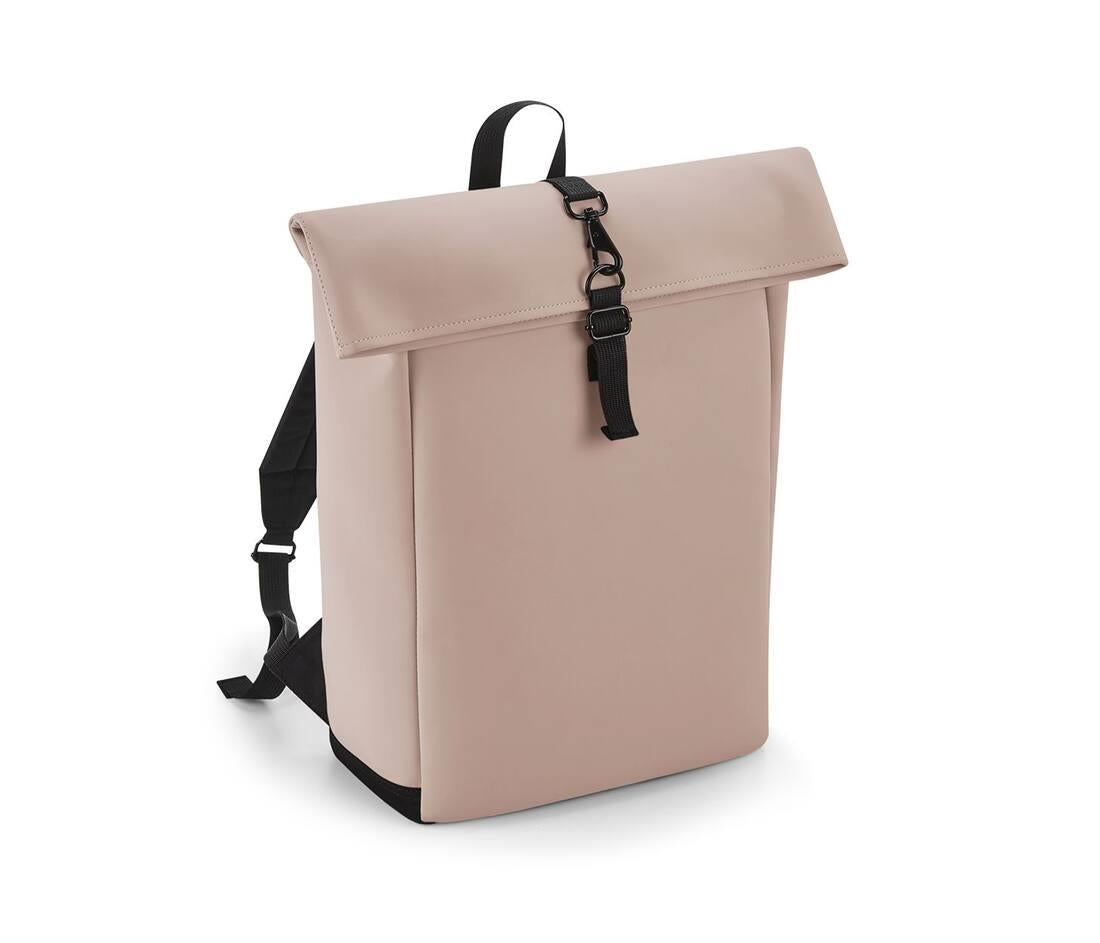 Bag Base Matte Pu Roll-top Backpack