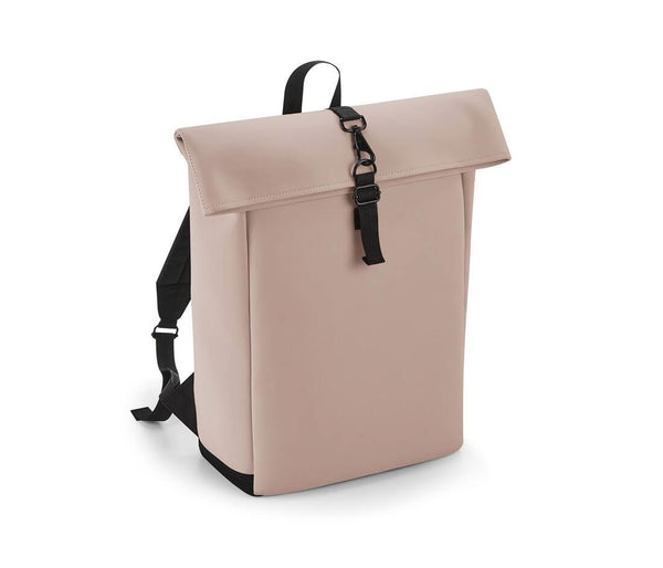 Bag Base Matte Pu Roll-top Backpack