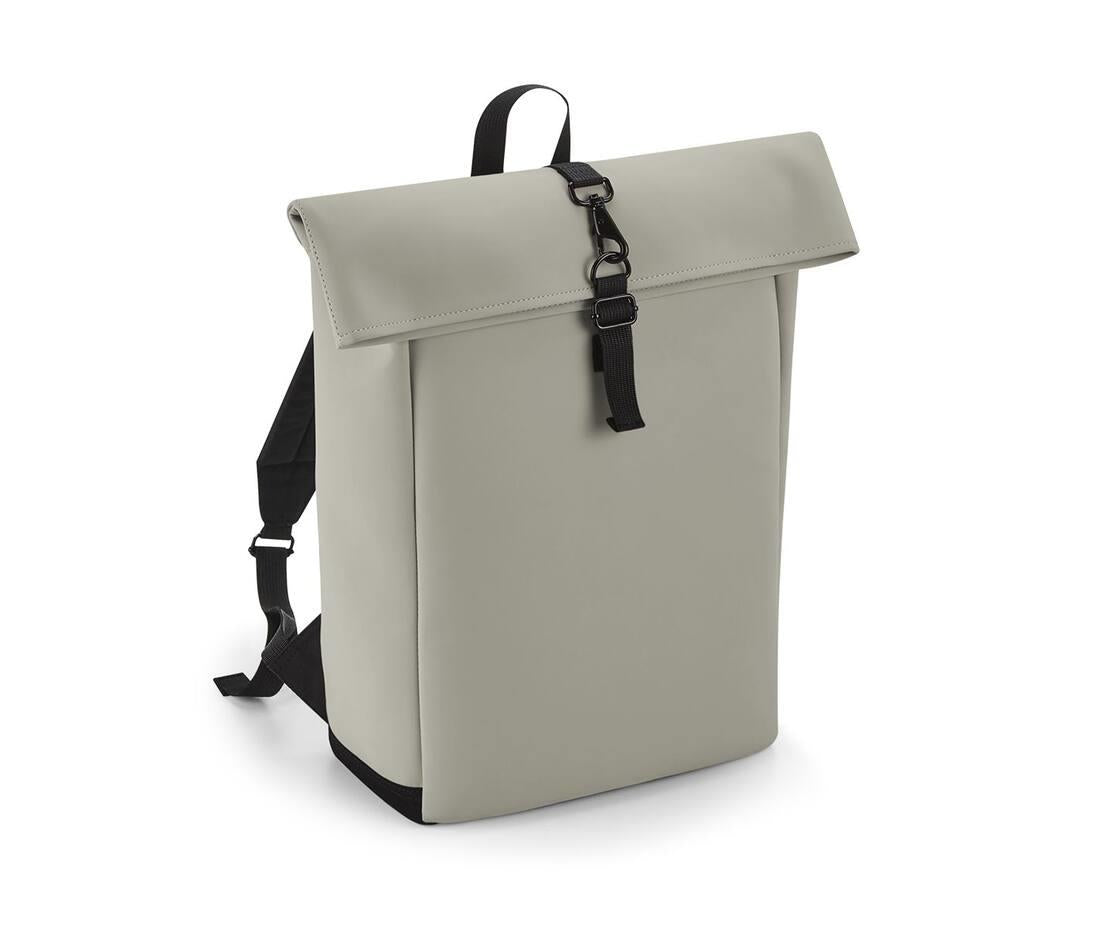 Bag Base Matte Pu Roll-top Backpack