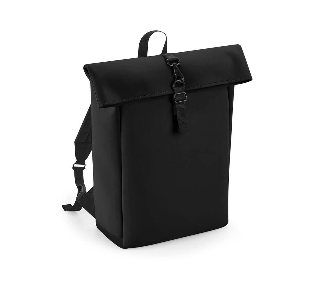 Bag Base Matte Pu Roll-top Backpack