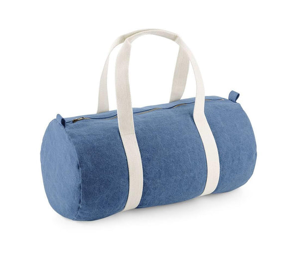 Denim Barrel Bag