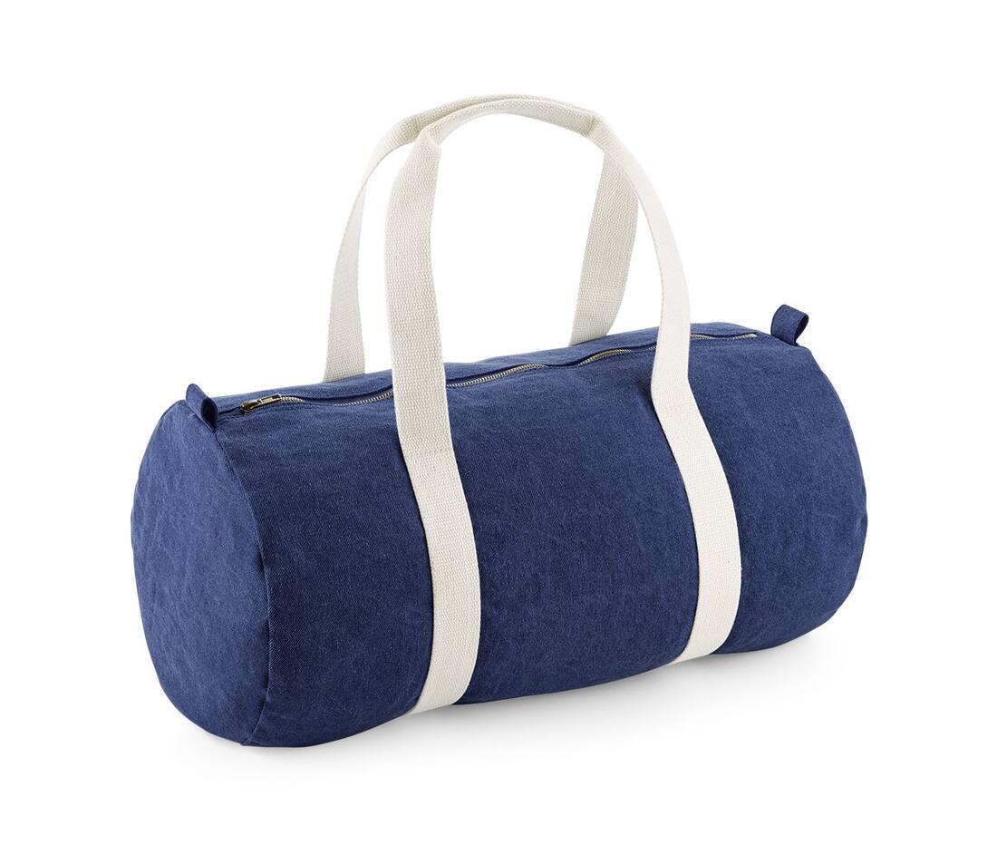 Bag Base Denim Barrel Bag