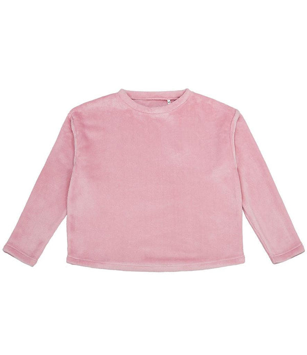 Ladies Plush Fleece Crew Neck Sweatshirt