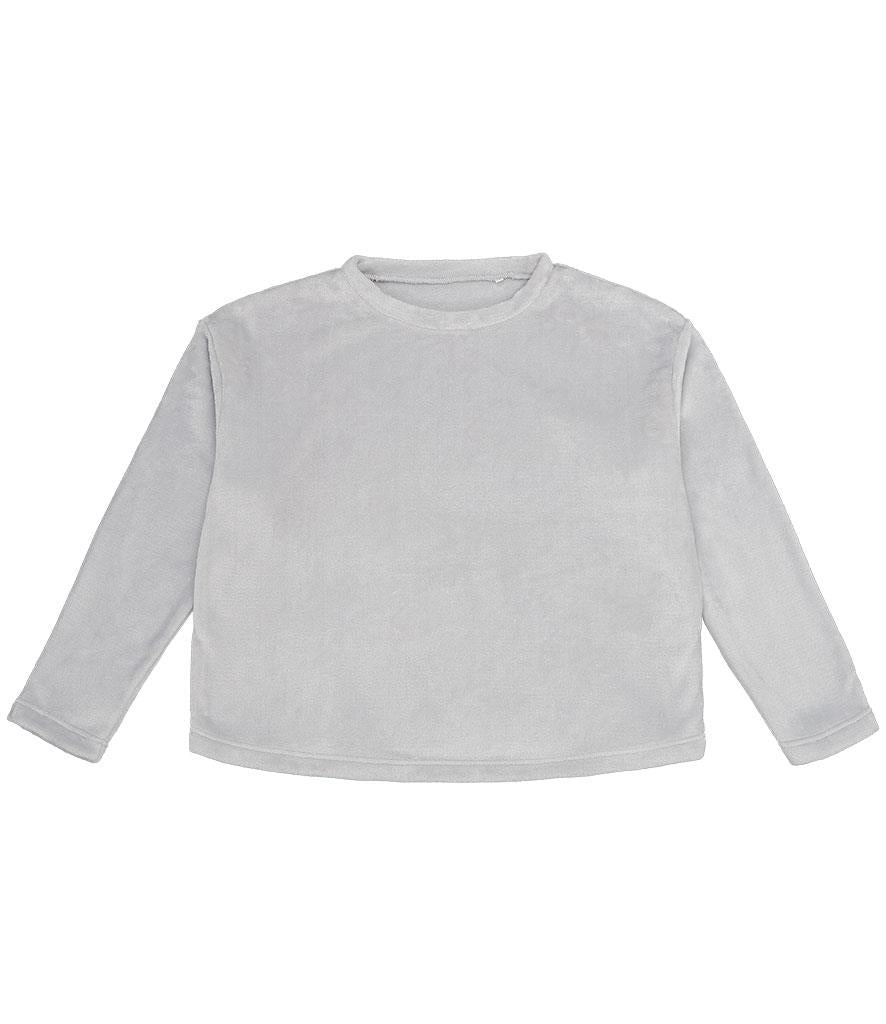 Ladies Plush Fleece Crew Neck Sweatshirt