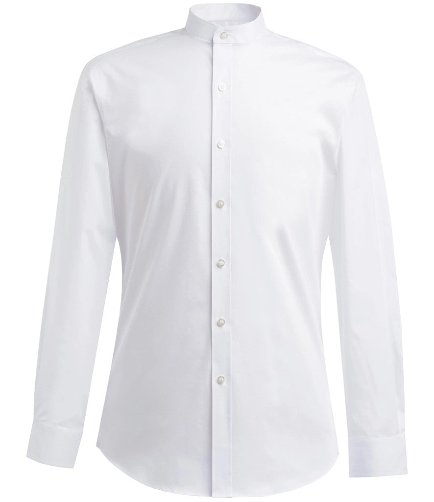 Volterra Long Sleeve Grandad Collar Shirt
