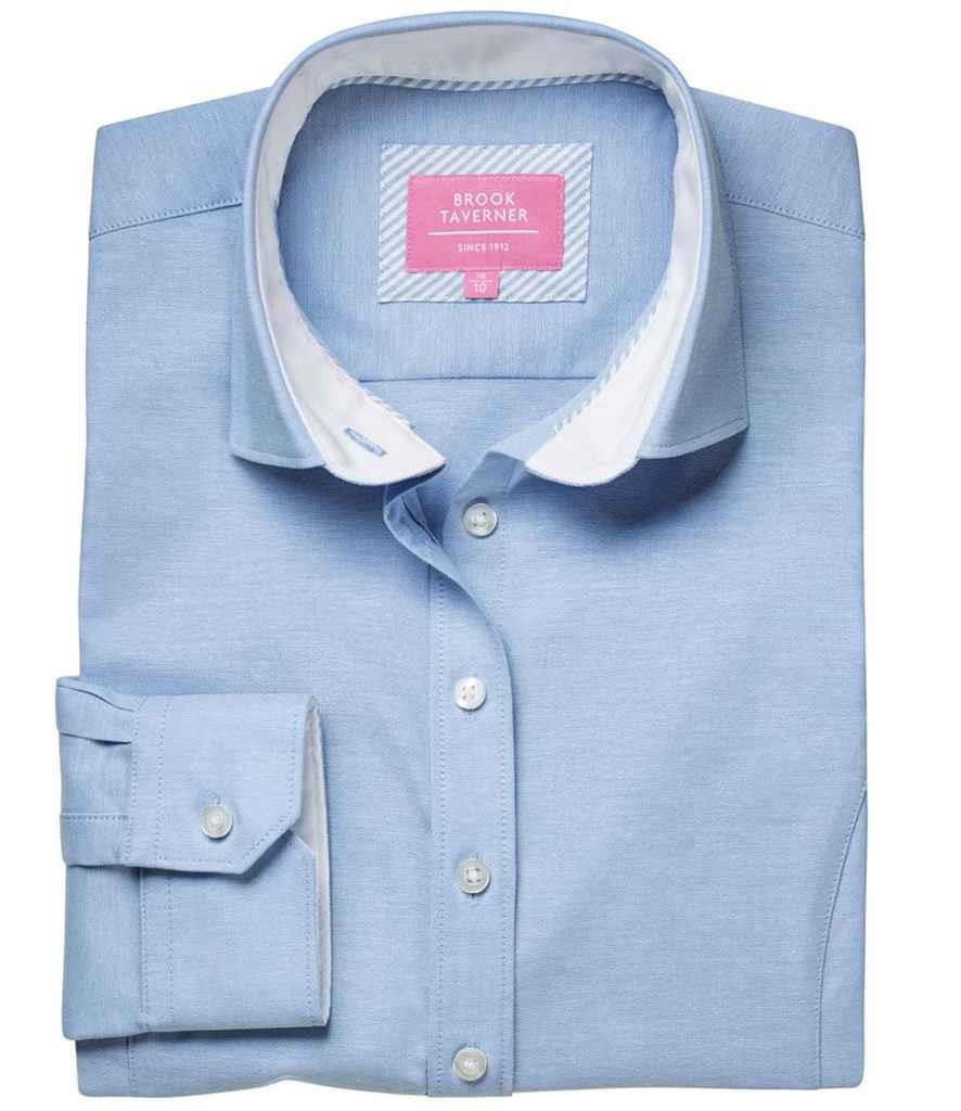 Ladies Mirabel Long Sleeve Stretch Oxford Shirt