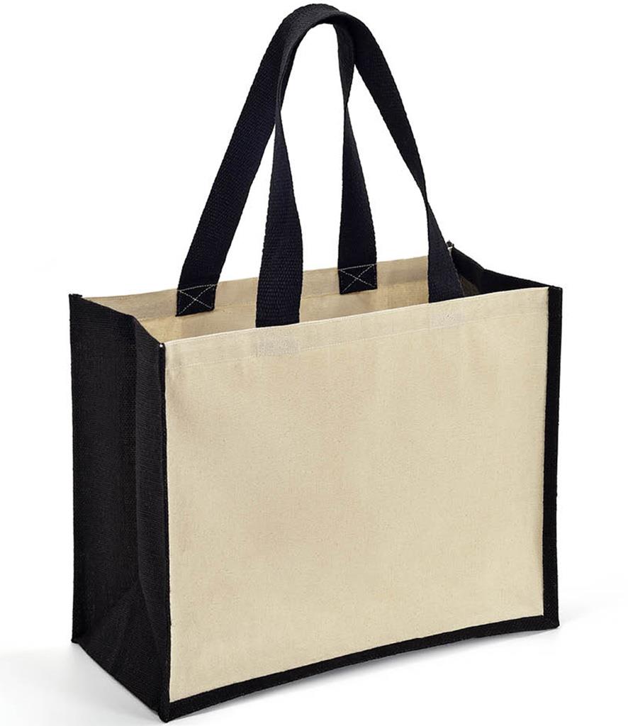 Jute And Canvas Shopper