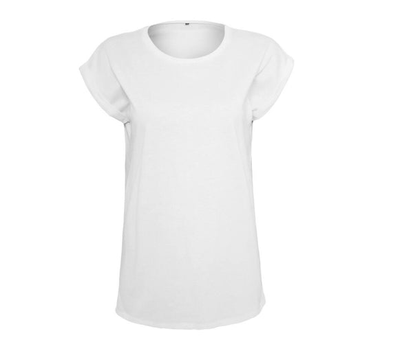 Build Your Brand Ladies Extended Shoulder T-shirt