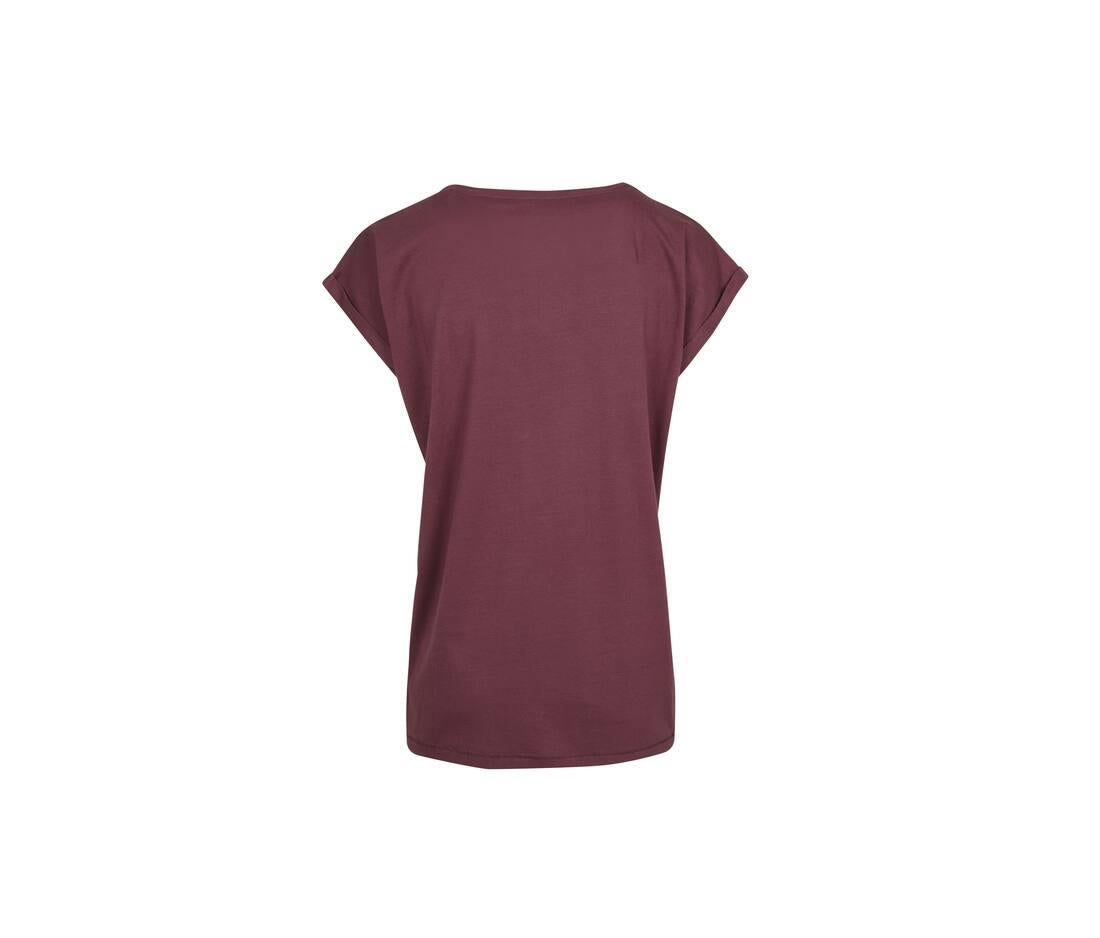 Build Your Brand Ladies Extended Shoulder T-shirt