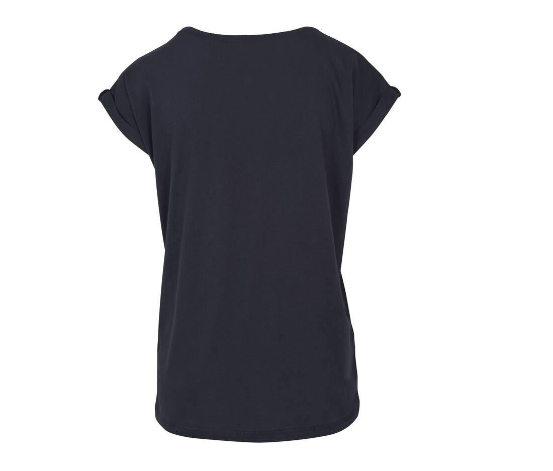 Build Your Brand Ladies Extended Shoulder T-shirt