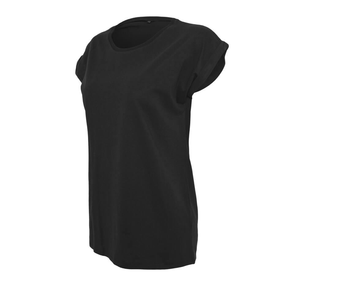 Build Your Brand Ladies Extended Shoulder T-shirt