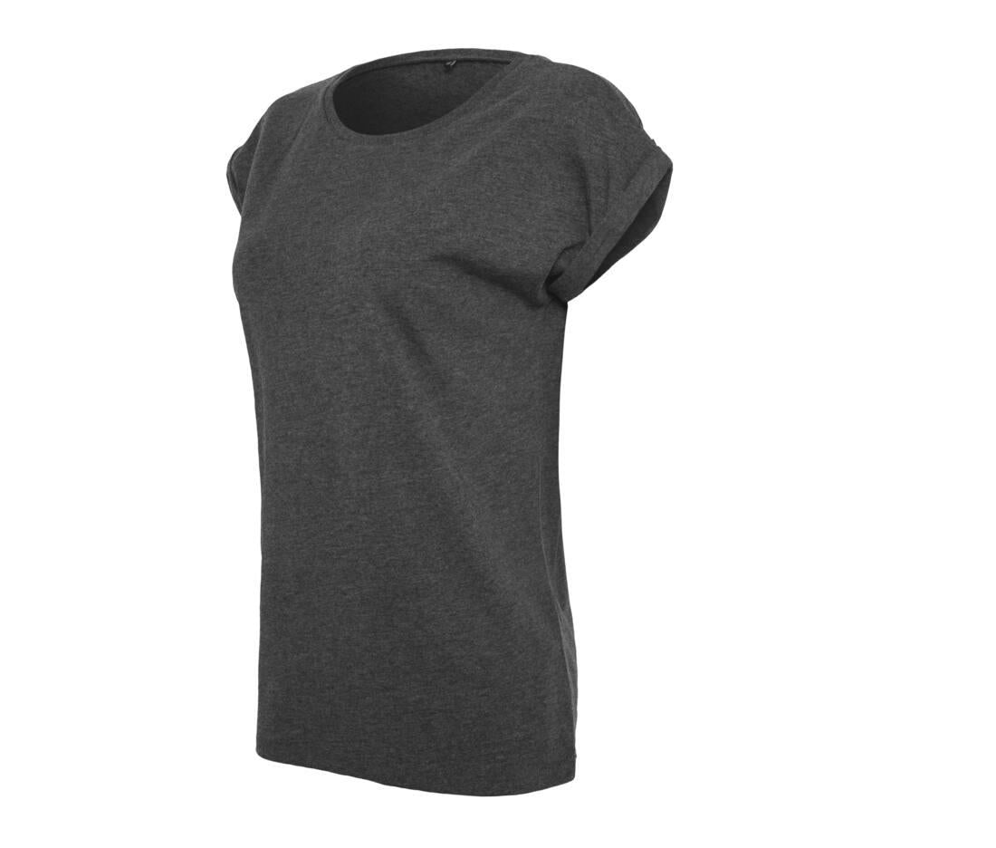 Build Your Brand Ladies Extended Shoulder T-shirt