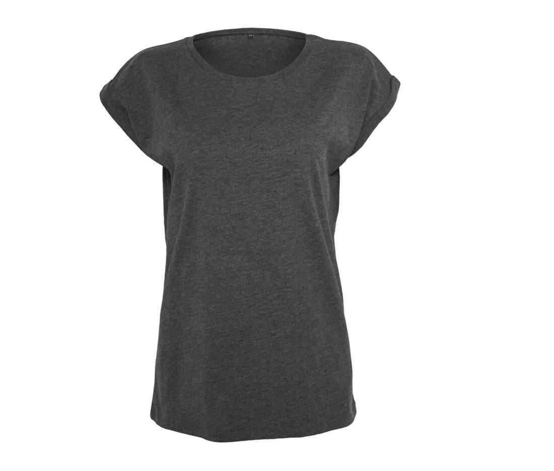 Build Your Brand Ladies Extended Shoulder T-shirt