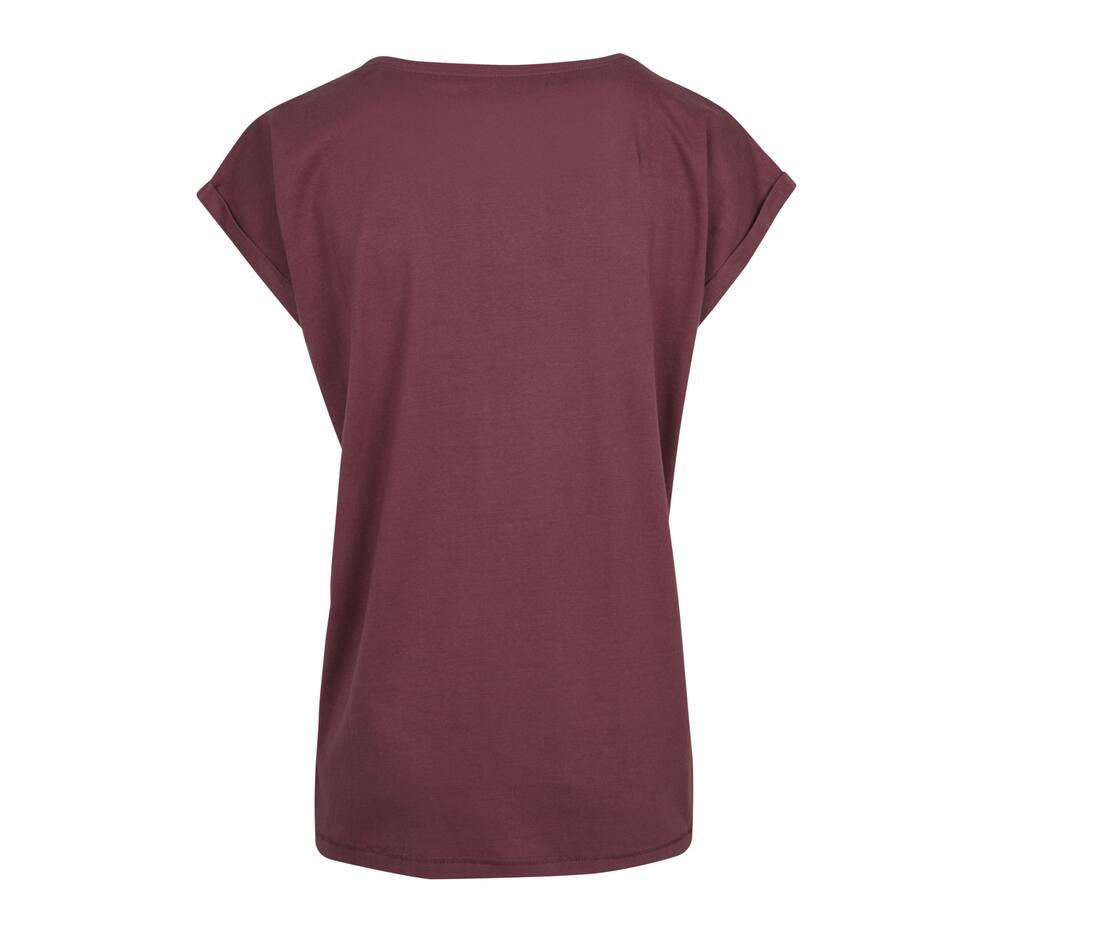 Build Your Brand Ladies Extended Shoulder T-shirt