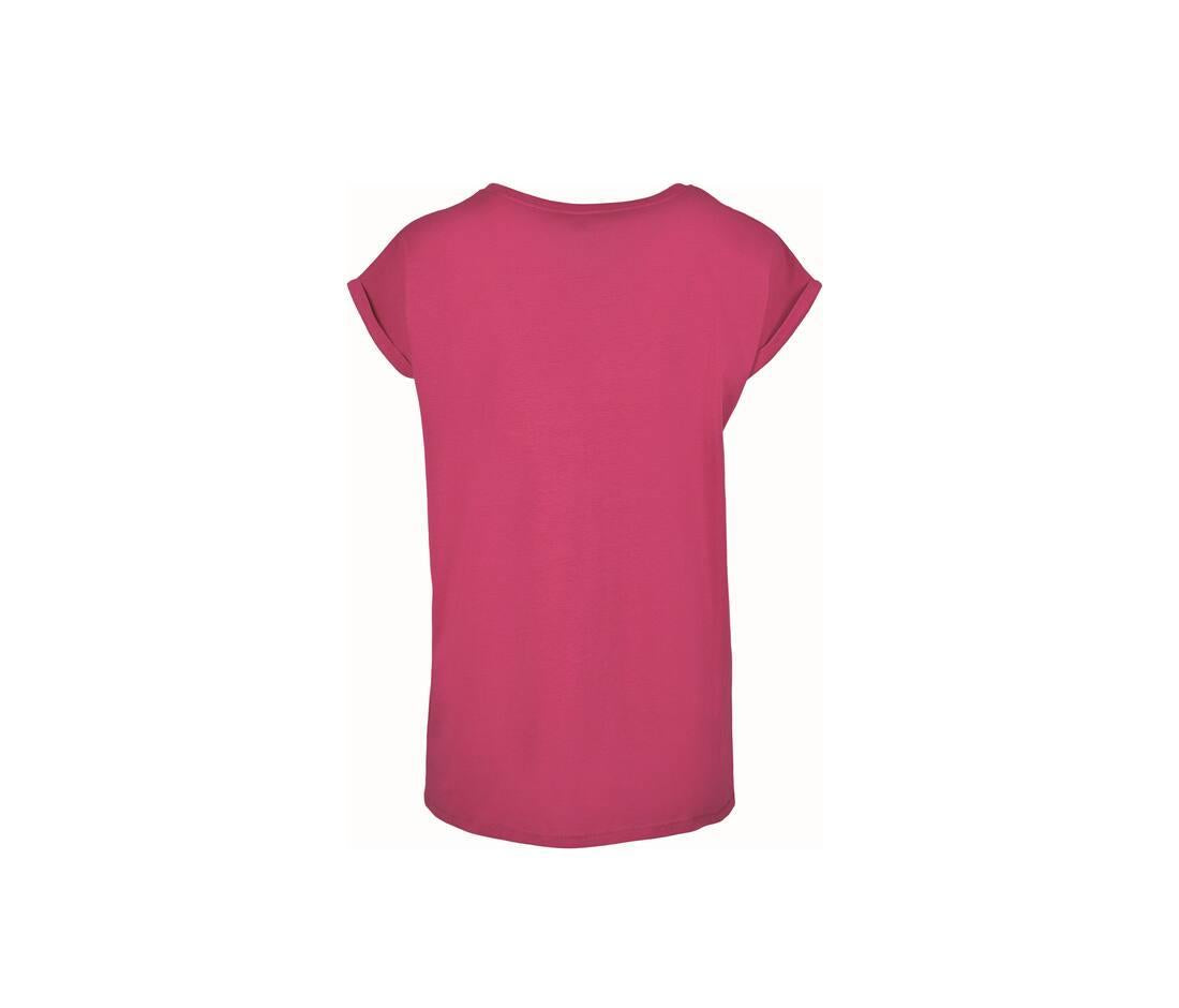 Build Your Brand Ladies Extended Shoulder T-shirt