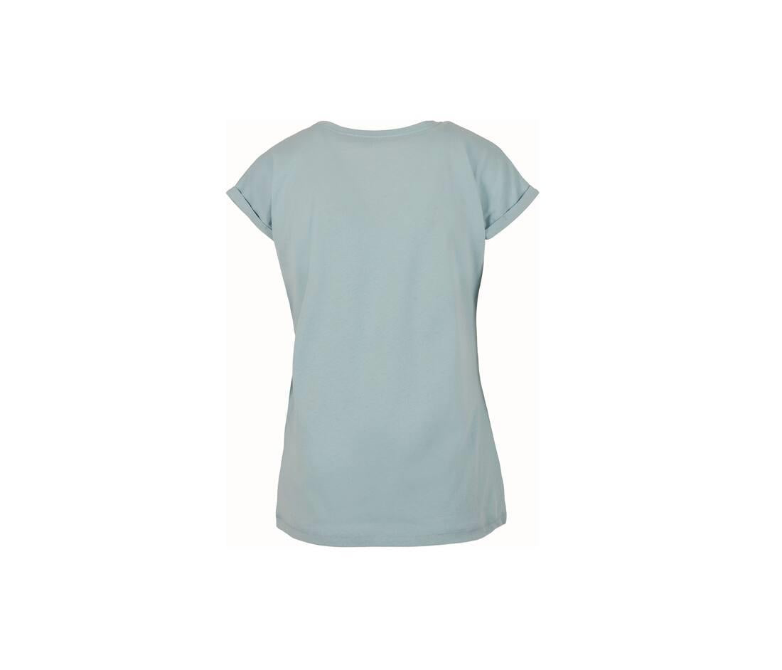 Build Your Brand Ladies Extended Shoulder T-shirt