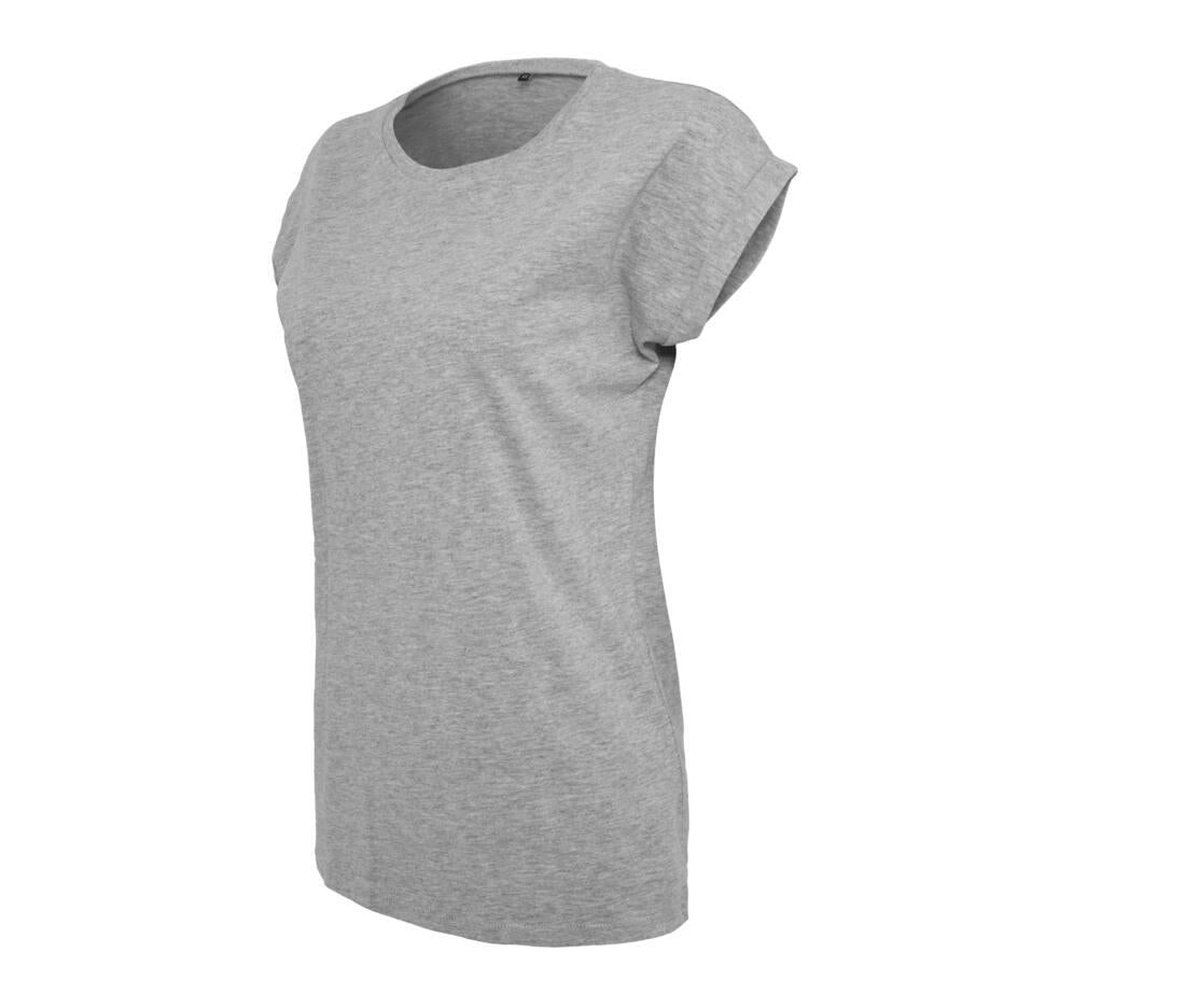 Build Your Brand Ladies Extended Shoulder T-shirt