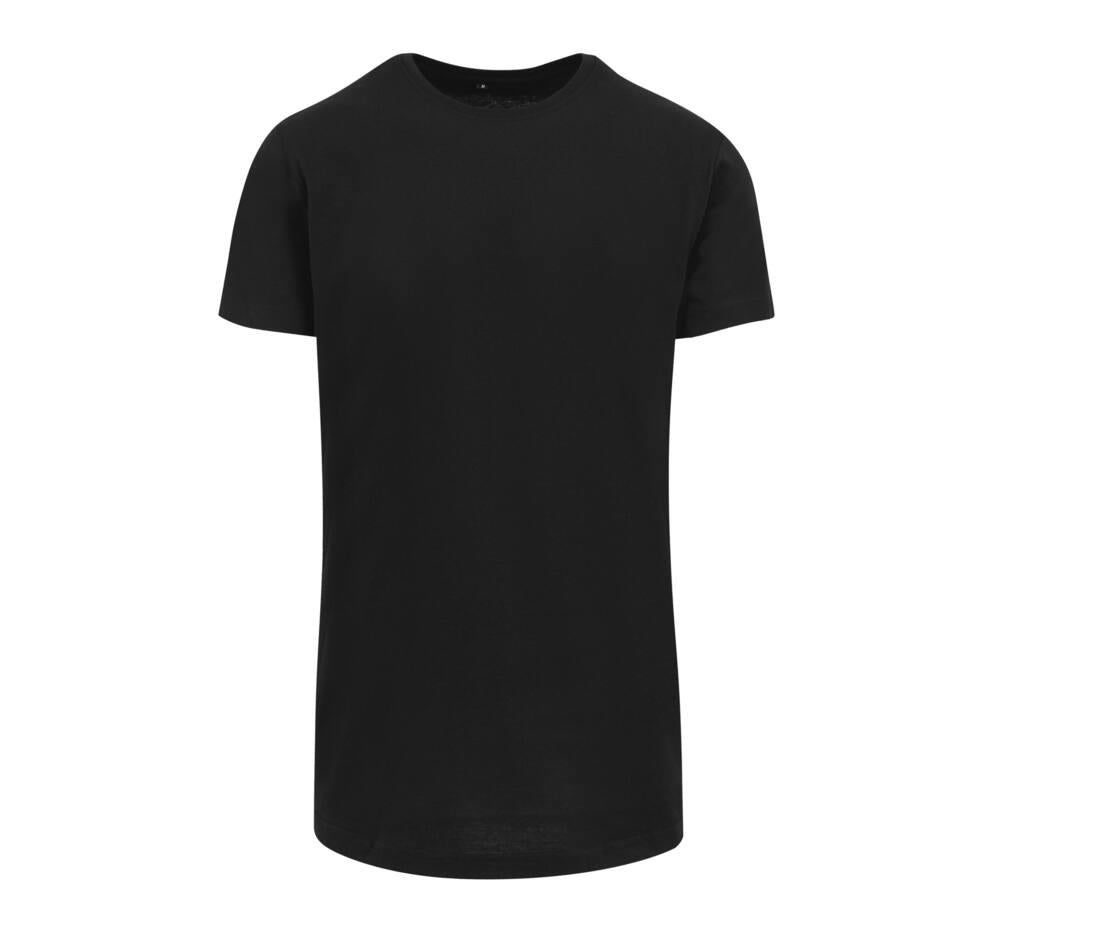 Build Your Brand Shaped Long T-shirt