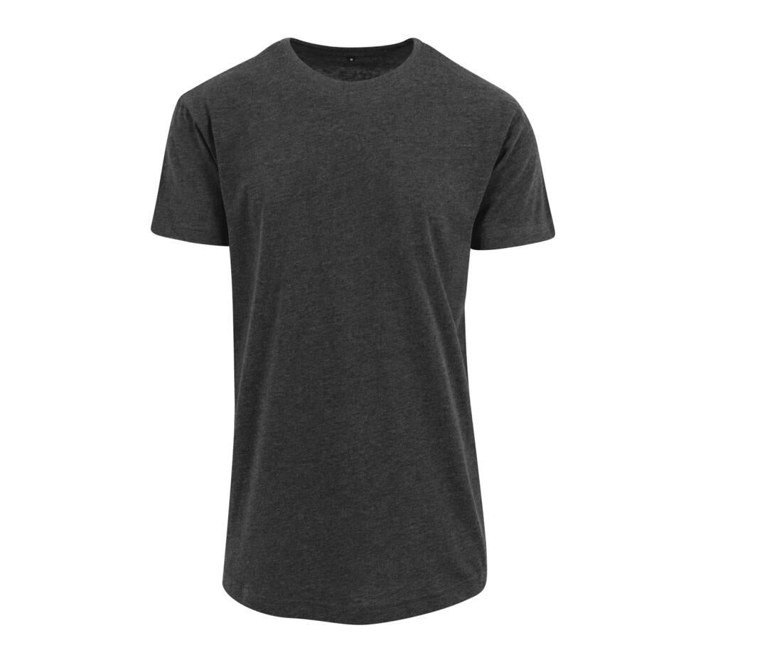 Build Your Brand Shaped Long T-shirt