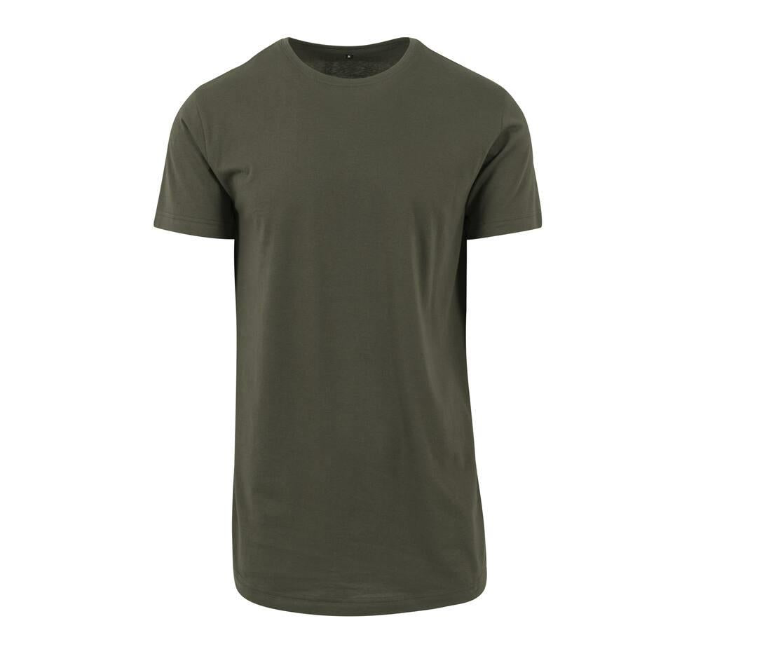 Build Your Brand Shaped Long T-shirt