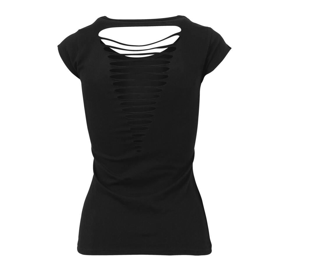 Build Your Brand Ladies Back Cut T-shirt