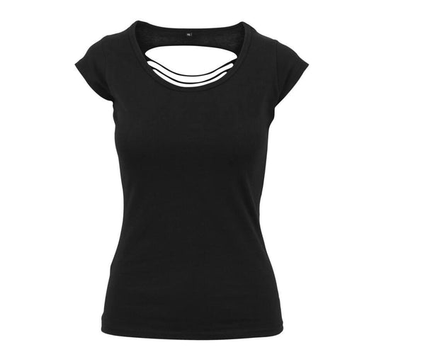 Build Your Brand Ladies Back Cut T-shirt