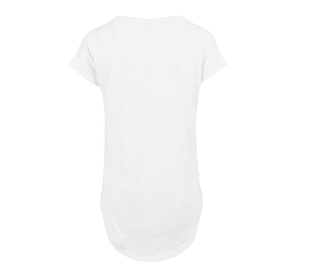 Build Your Brand Ladies Long Slub T-shirt