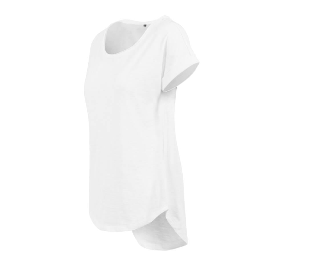 Build Your Brand Ladies Long Slub T-shirt