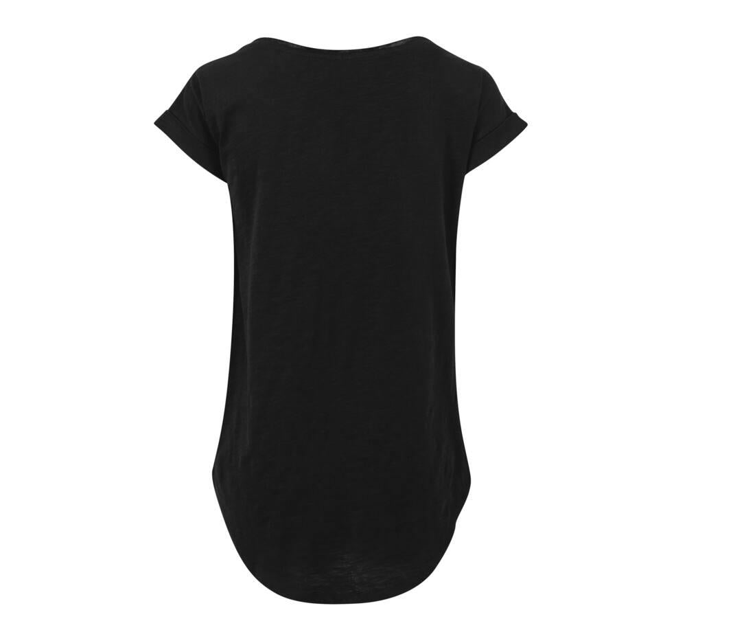 Build Your Brand Ladies Long Slub T-shirt