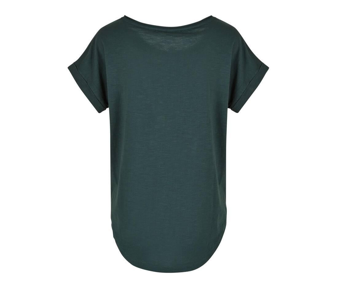 Build Your Brand Ladies Long Slub T-shirt