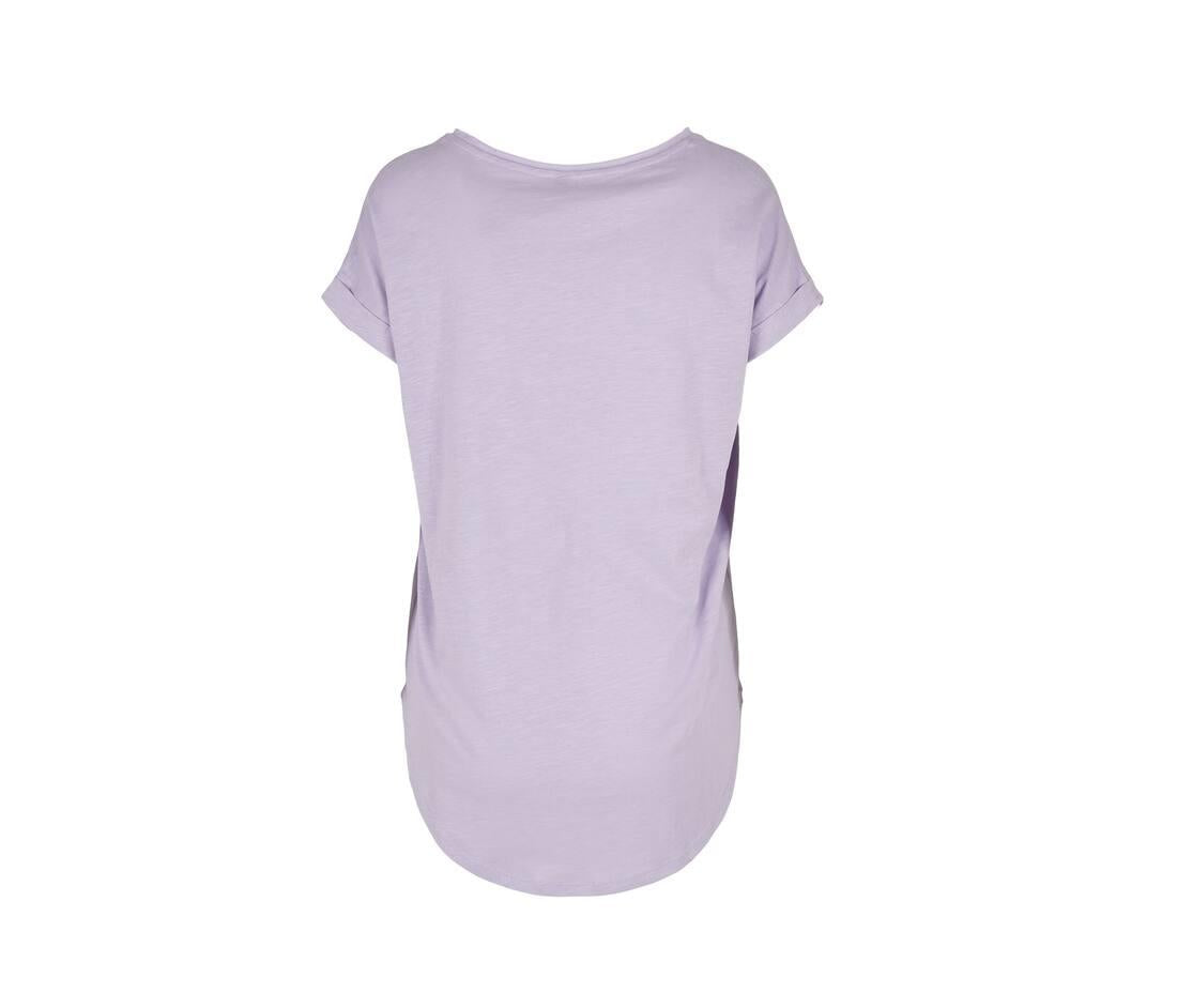 Build Your Brand Ladies Long Slub T-shirt