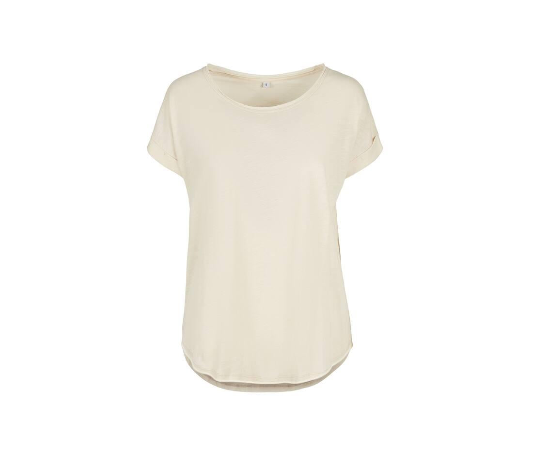 Build Your Brand Ladies Long Slub T-shirt