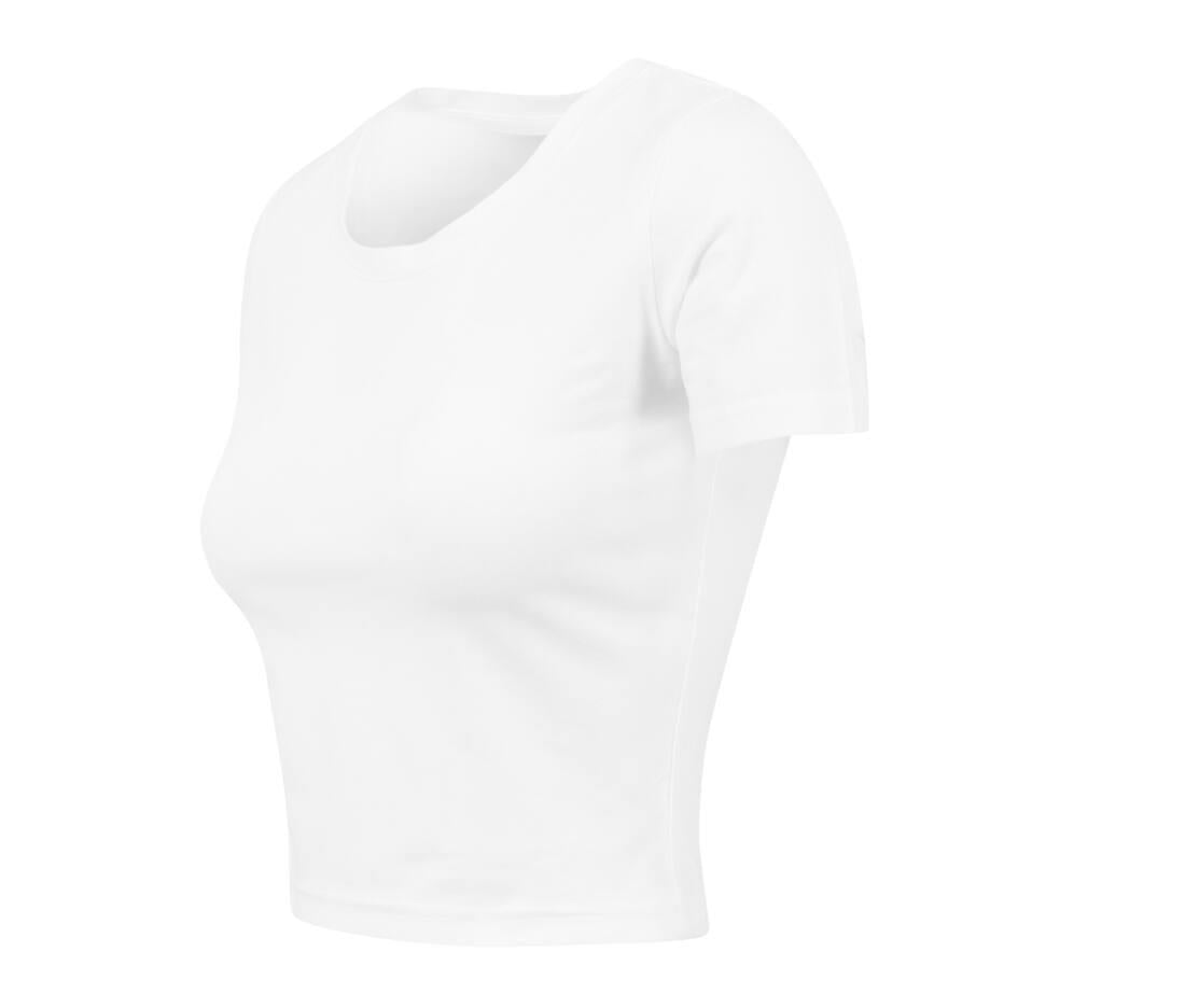 Build Your Brand Ladies Cropped T-shirt
