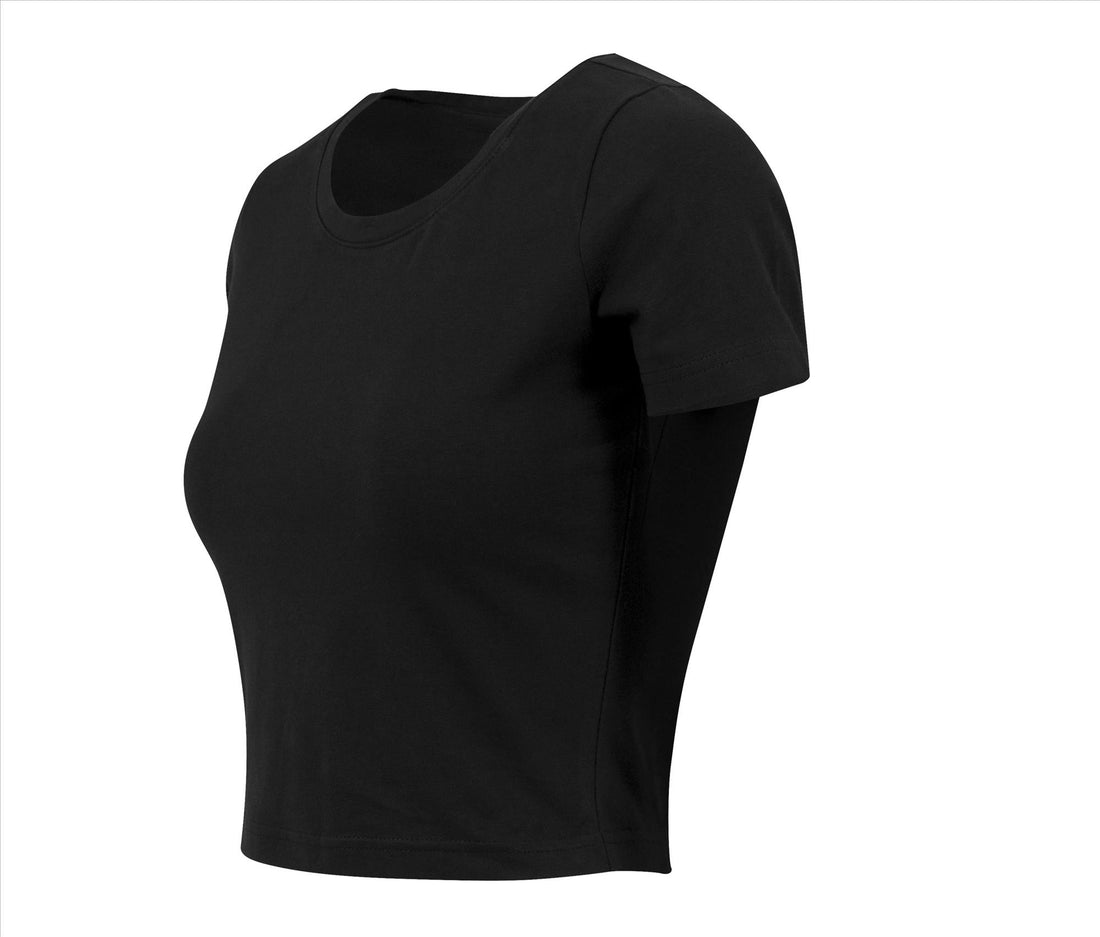 Build Your Brand Ladies Cropped T-shirt