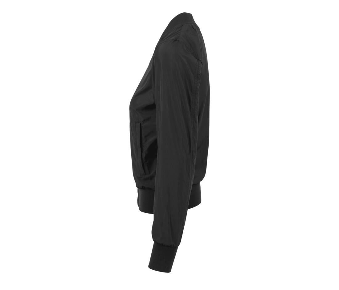 Build Your Brand Ladies Nylon Bomber Jacket