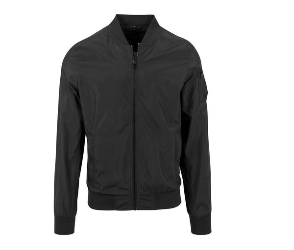 Build Your Brand Nylon Bomber Jacket