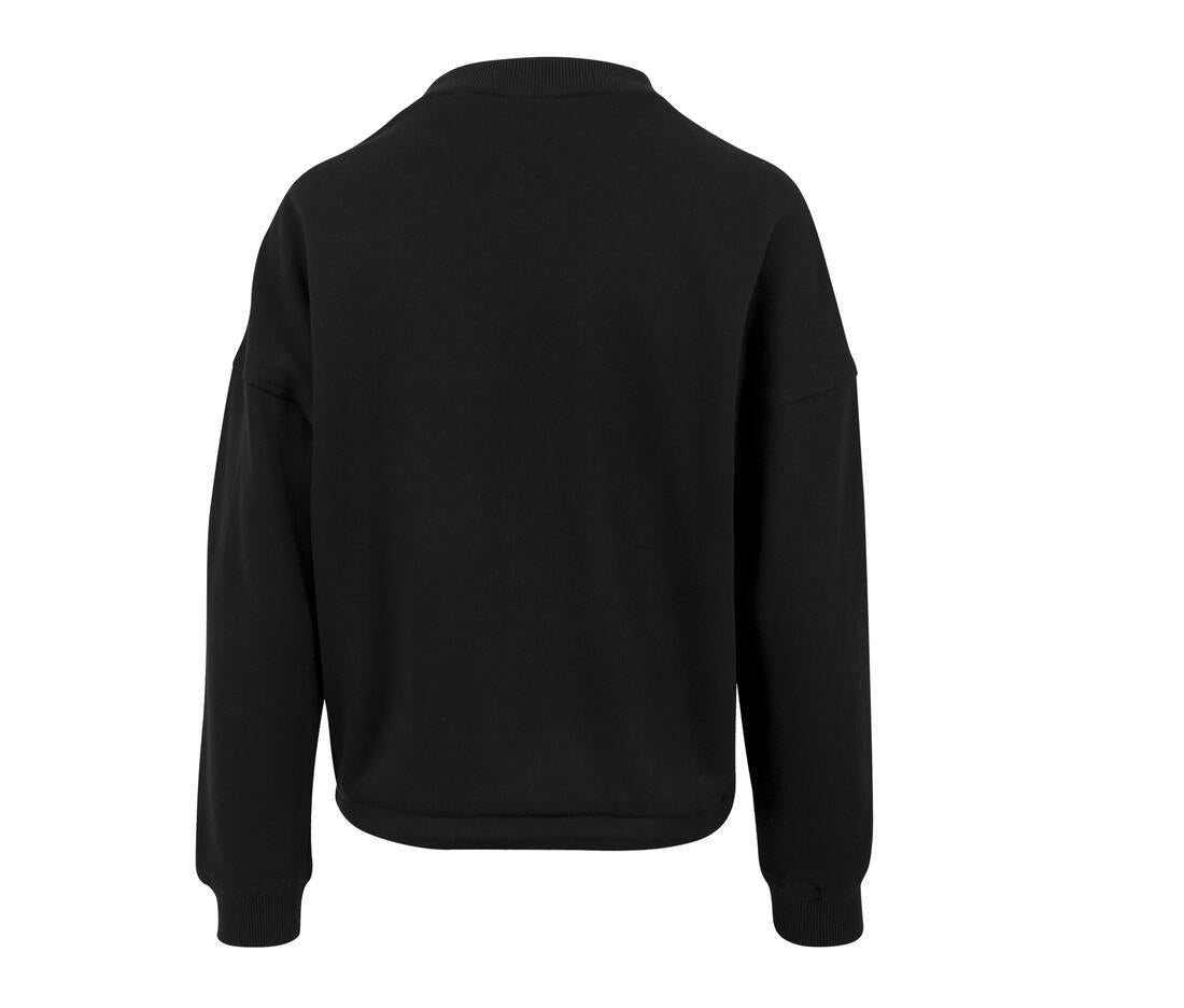 Build Your Brand Ladies Oversized Crewneck